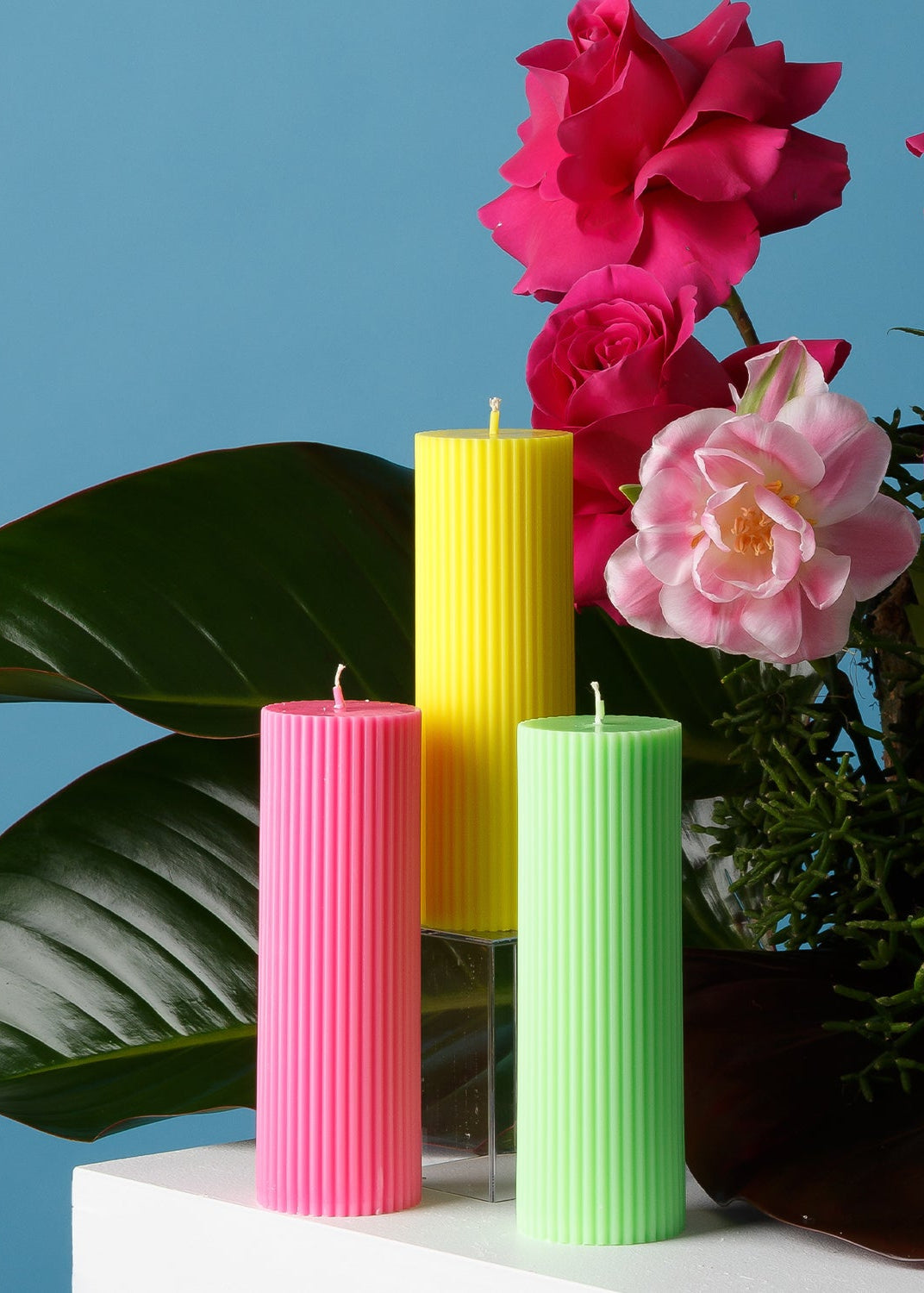 Fluted Column Candle
