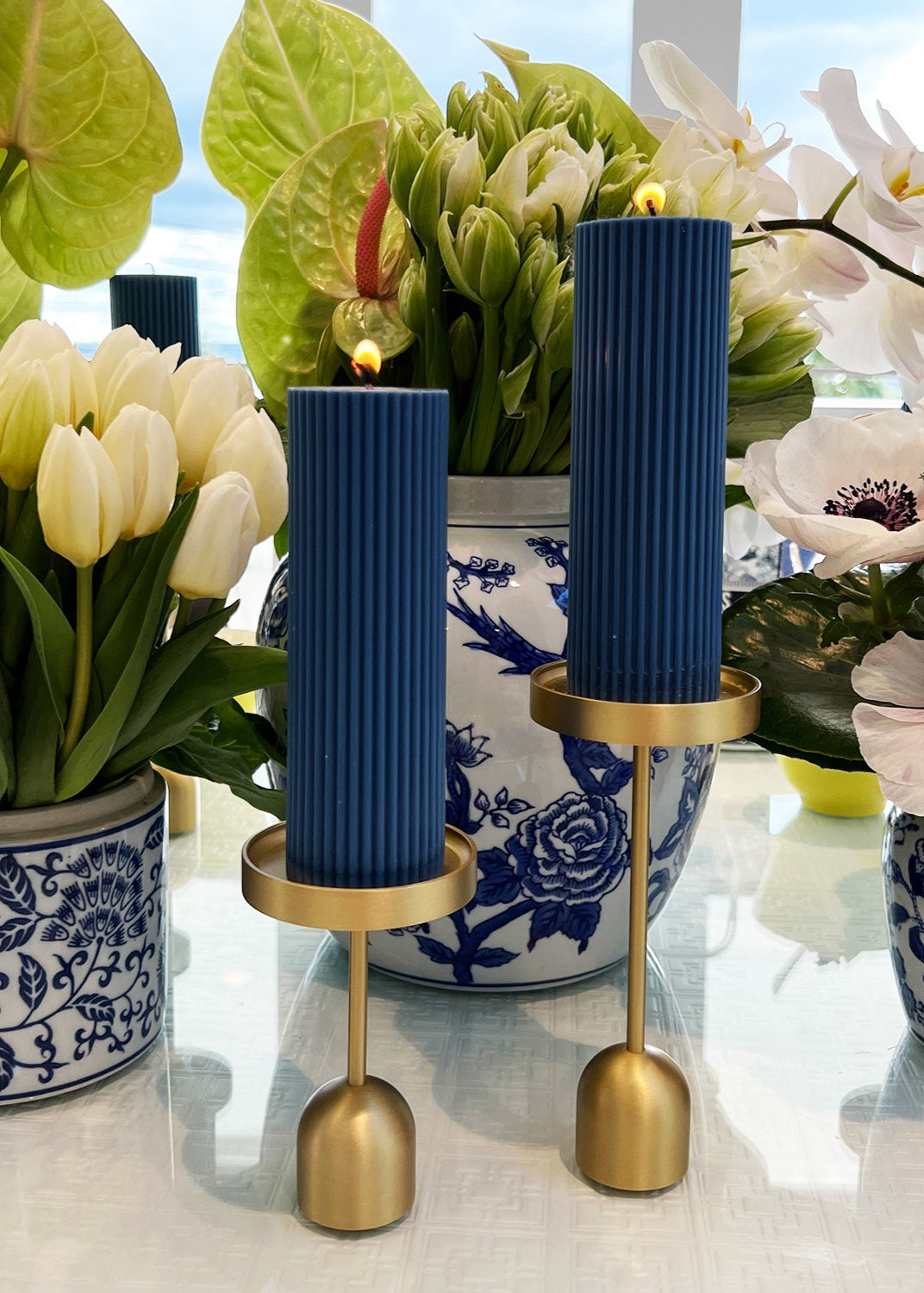 Fluted Column Candle