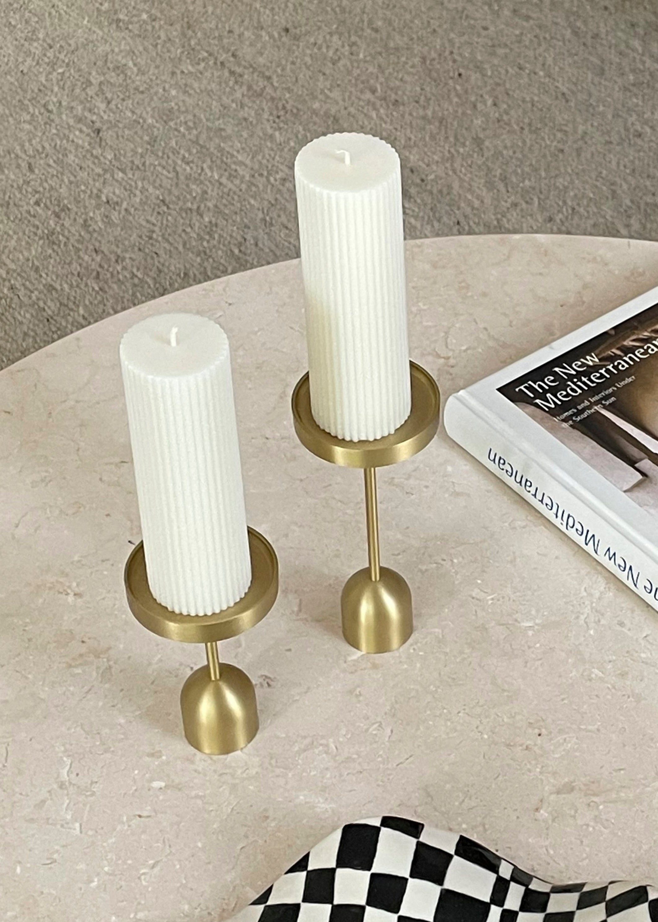 Fluted Column Candle