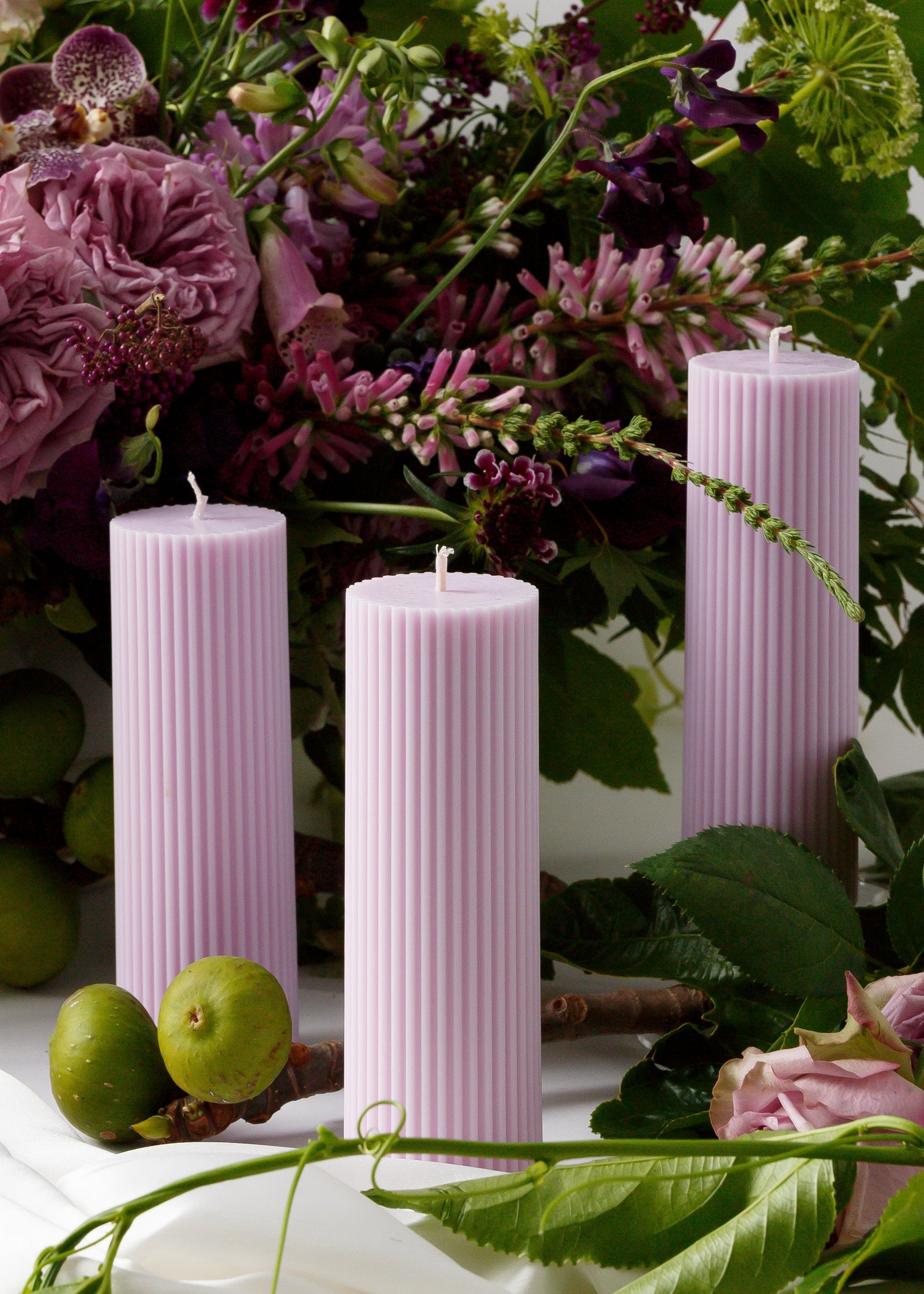 Fluted Column Candle