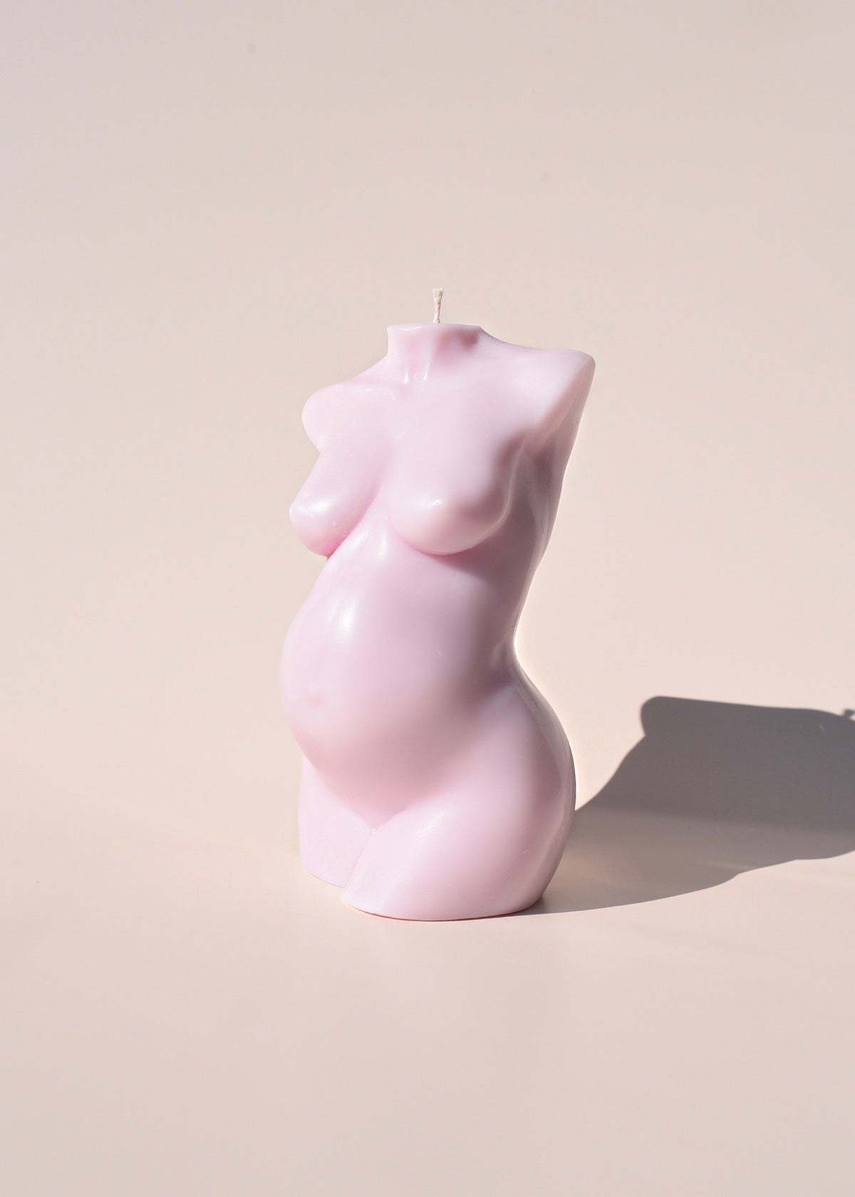 Ancient Candle Co La Mère Pregnant Torso Candle Pink