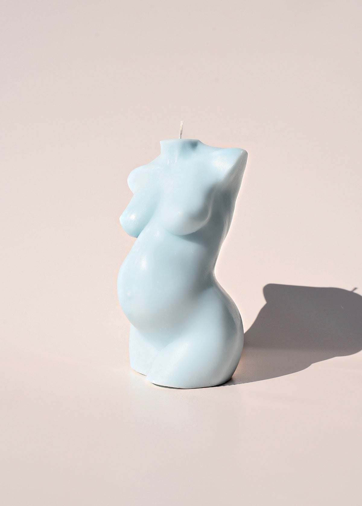Ancient Candle Co La Mère Pregnant Torso Candle Blue