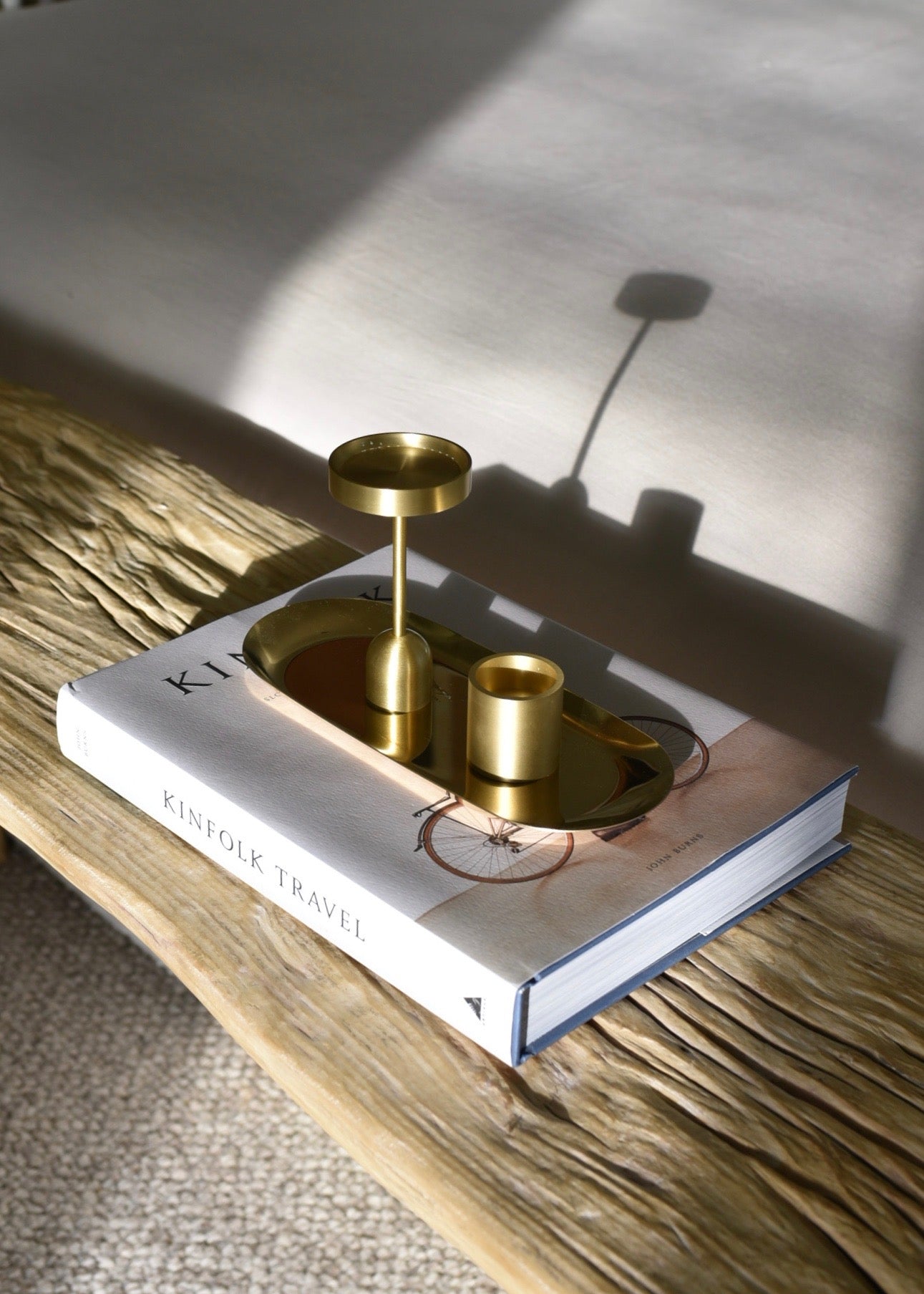 Gilded - Gold tone candle tray