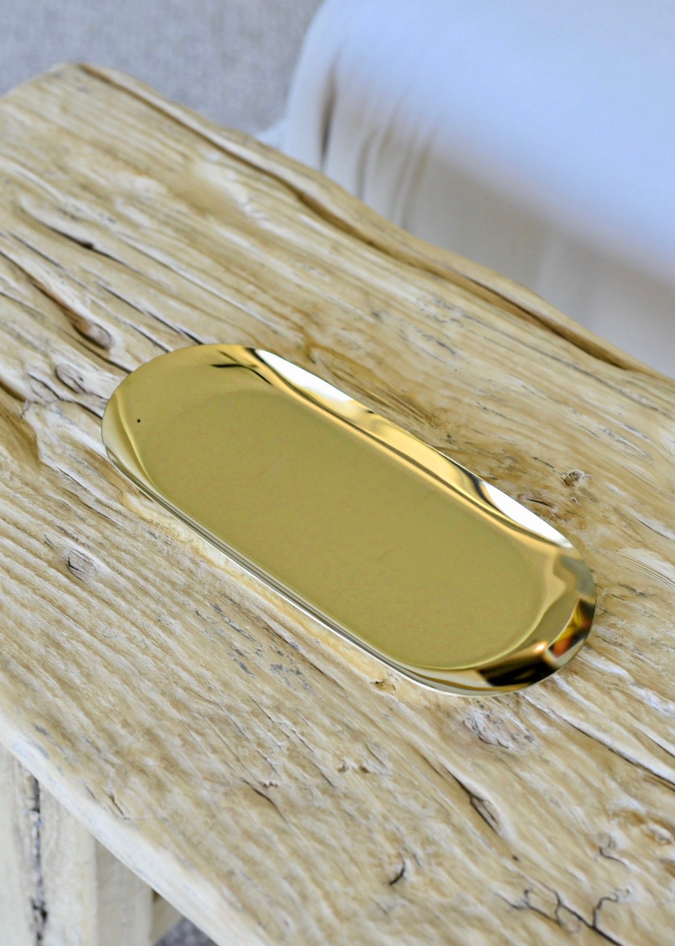 Gilded - Gold tone candle tray