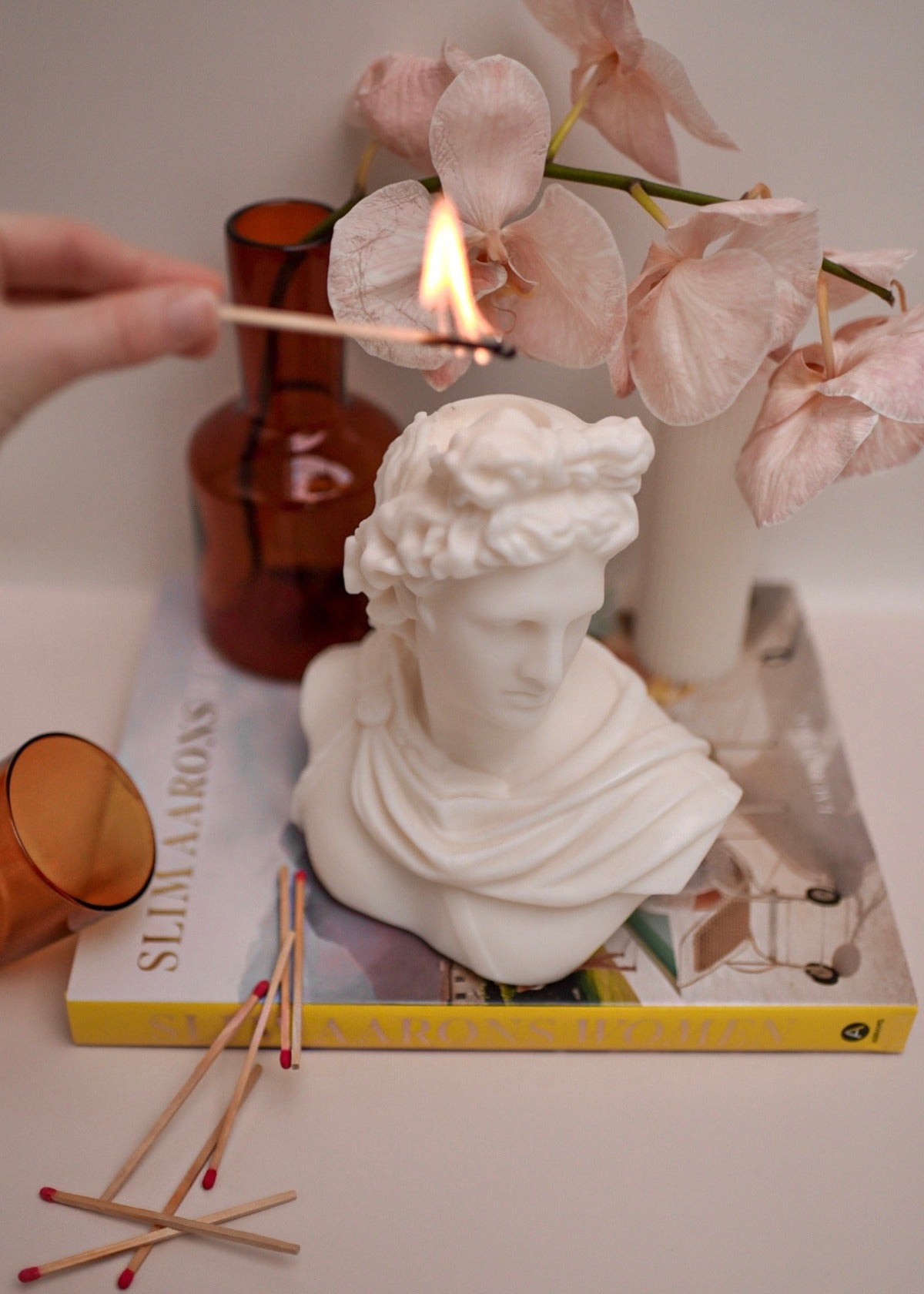 Ancient Candle Co Apollo Sculpture Candle - (Large 22cm)