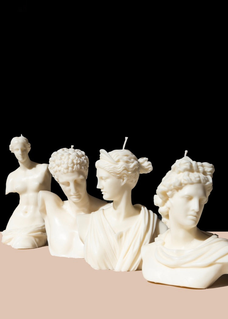 Ancient Candle Co Apollo Bust Sculpture Candle