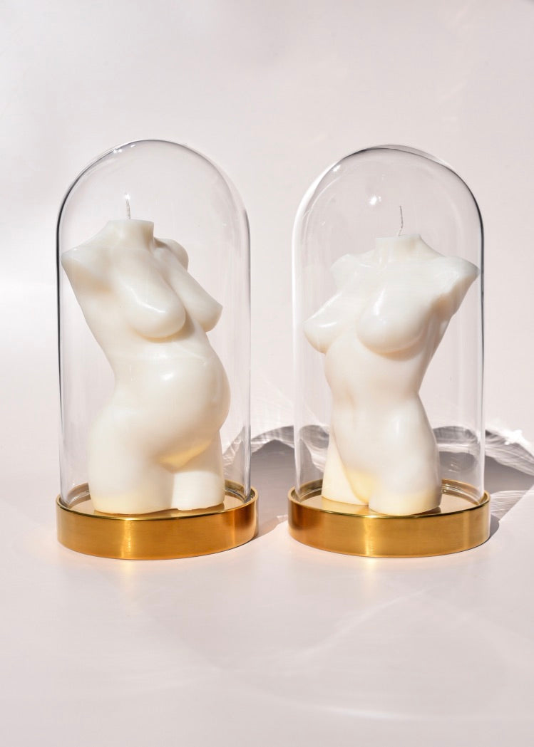 Glass Dome Candle Cloche