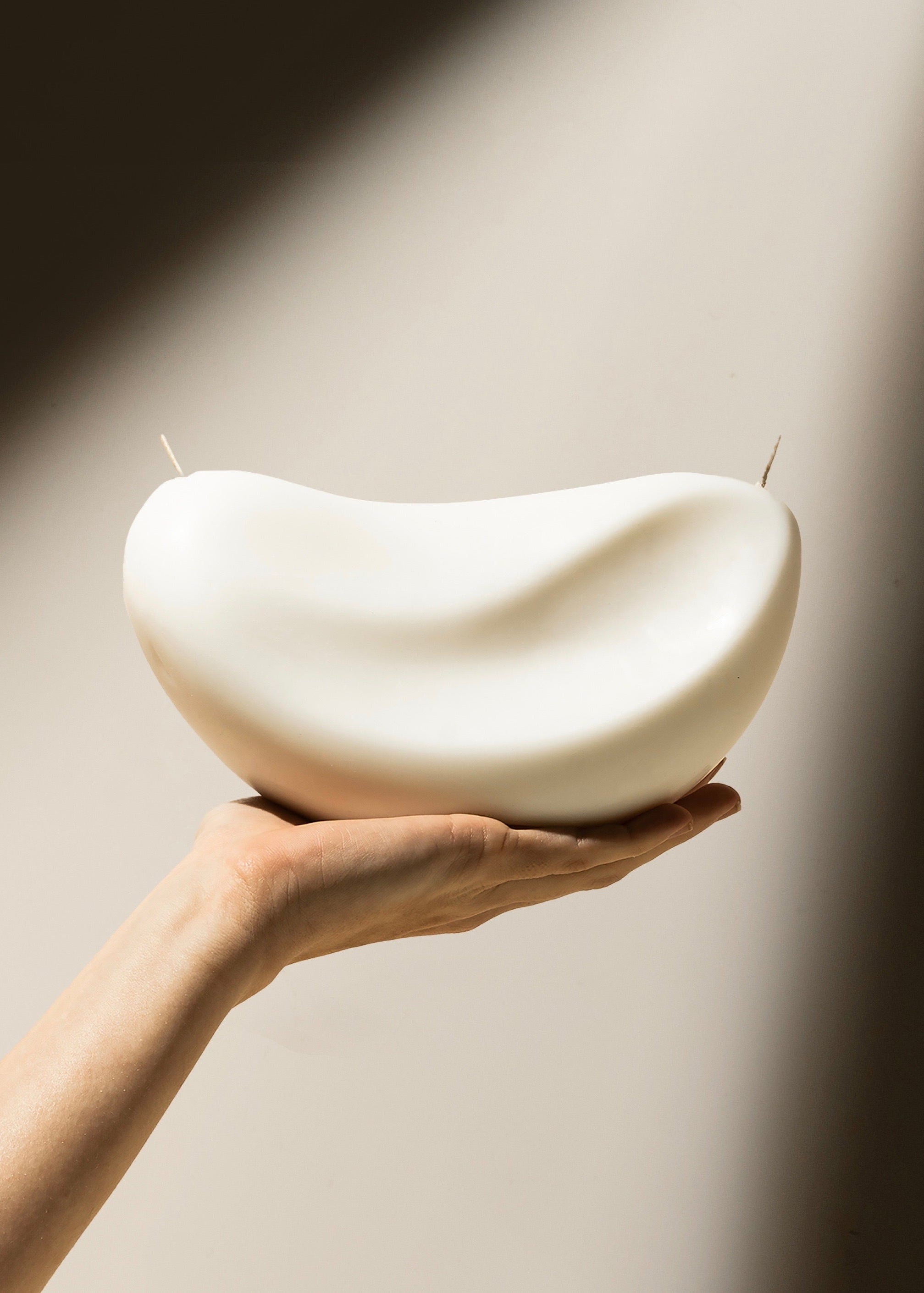 Luna - Double Wick Crescent Candle.