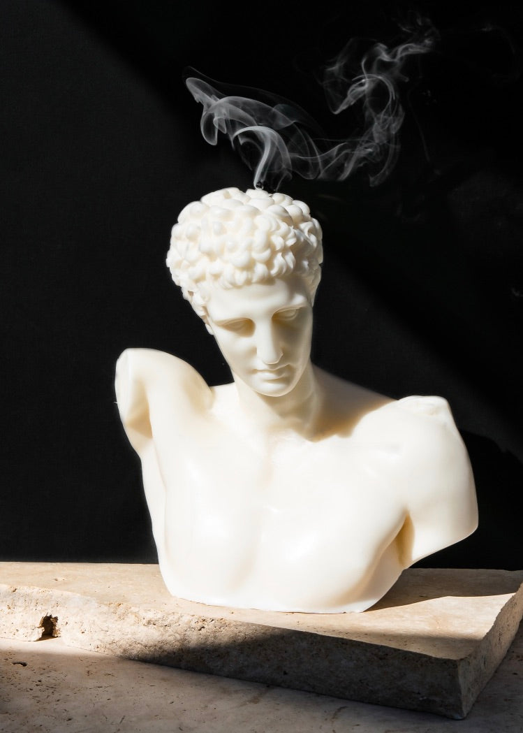 Ancient Candle Co Hermes Bust Sculpture Candle
